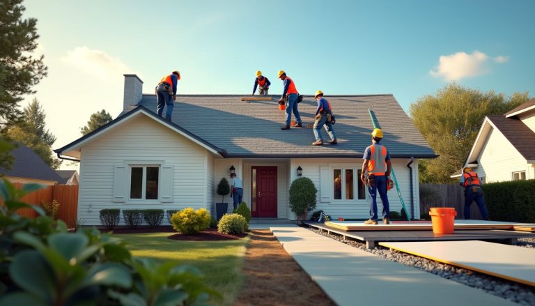 A skilled team tackles the rooftop project, setting the pace to answer the question: how long to roof a house effectively and efficiently?