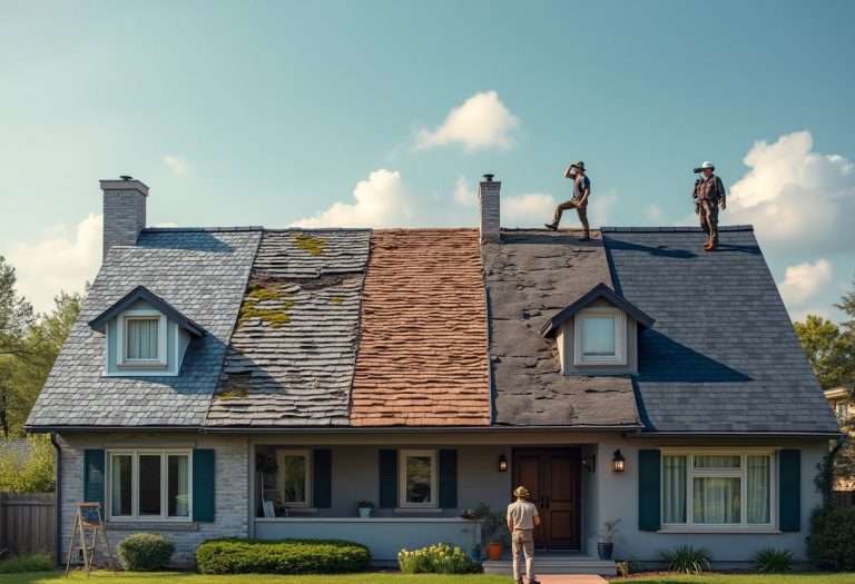 When considering how often should a roof be replaced, this visual guide illustrates the stages of roof aging and maintenance needs. - Stonecreek Roofing When considering how often should a roof be replaced, this visual guide illustrates the stages of roof aging and maintenance needs.