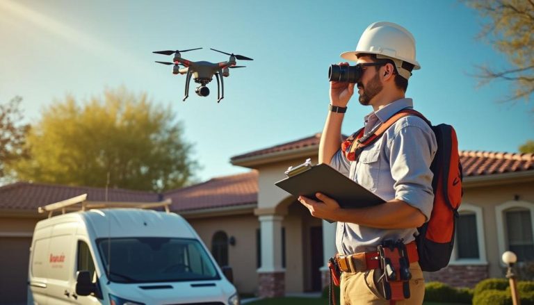 Regular roof inspections by professionals using advanced drones highlight the importance of timely maintenance and replacement for Mesa residents.
