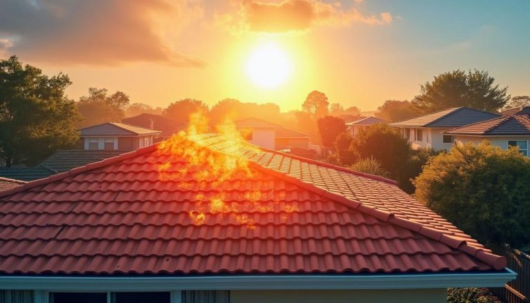 A vivid reminder of **The Impact of Gilbert’s Hot Summers on Your Roof**: ensuring your home's first line of defense can withstand the heat.