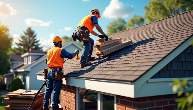 Hard at work under the sun: How long does it take to replace a roof? These professionals know the drill!