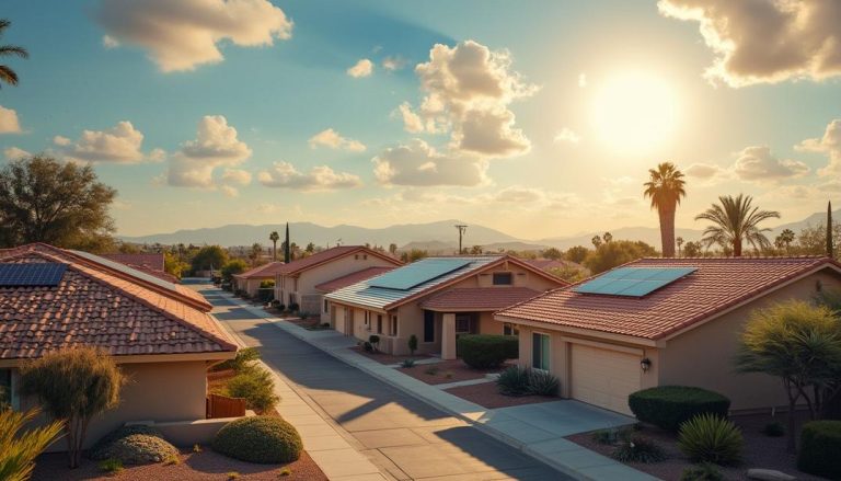 Sun-drenched rooftops in Mesa showcase the best roofing materials for Mesa’s hot, dry climate, perfectly blending function and style.